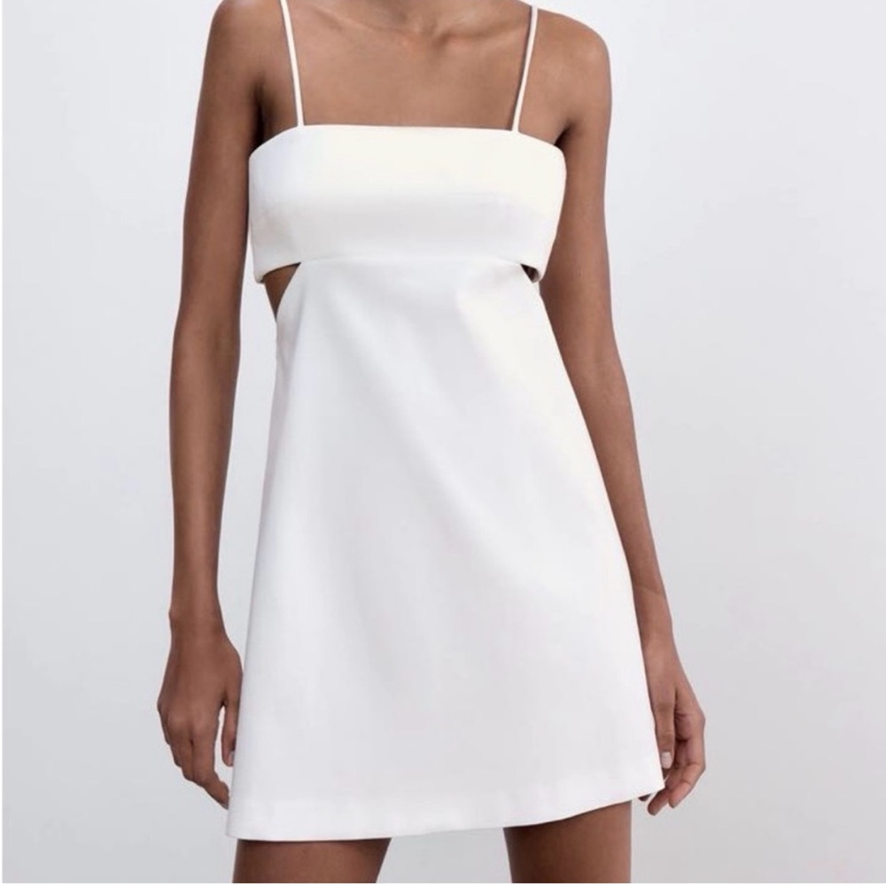 Zara White mini Dress